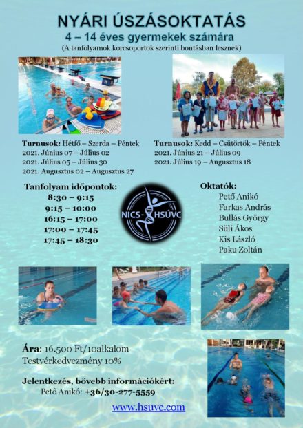 Nyári úszásoktatás – információk